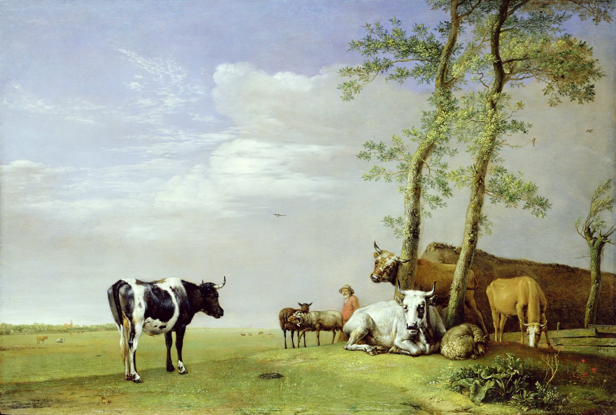 Un compatriota con il suo gregge, 1648 da Paulus Potter