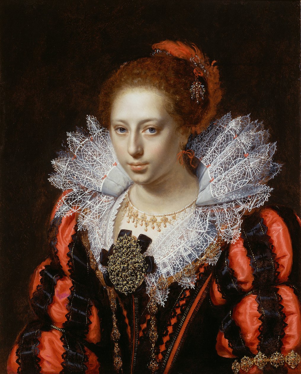 Ritratto di una giovane donna da Paulus Moreelse