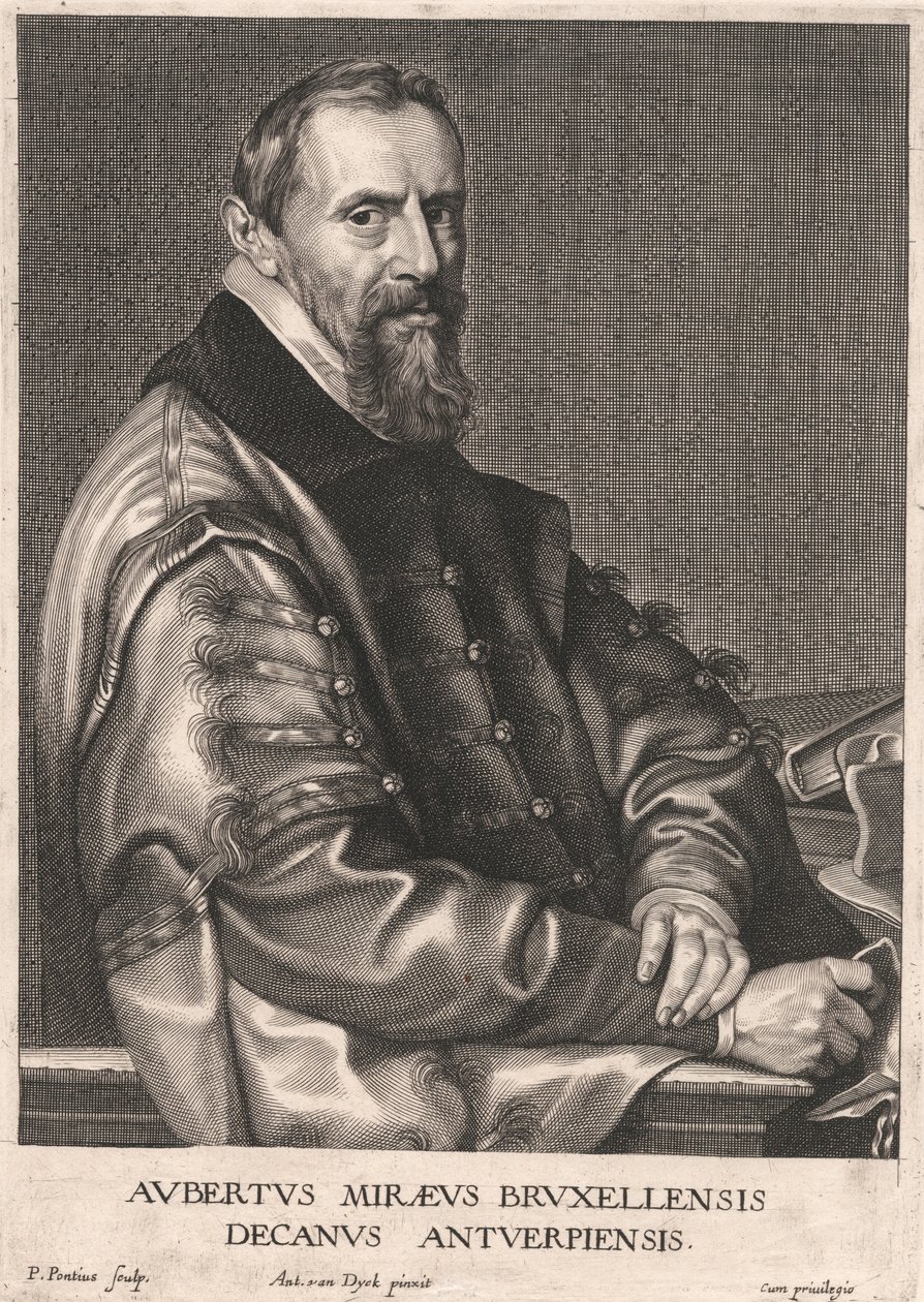 Aubertus Miræus Bruxellensis, Decano di Anversa da Paulus Pontius