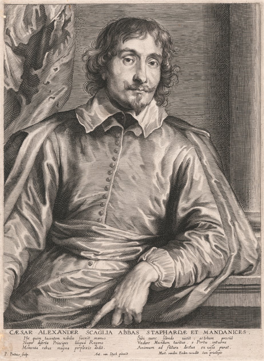 Cesare Alessandro Scaglia Abbas Staphardæ et Mandanices da Paulus Pontius