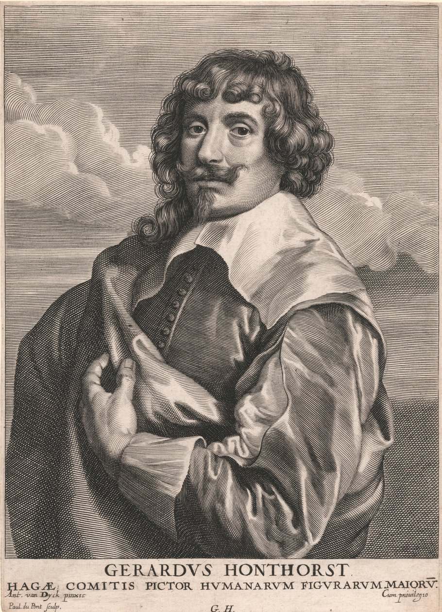 Gerardus Honthorst, pittore di figure umane maggiori da Paulus Pontius