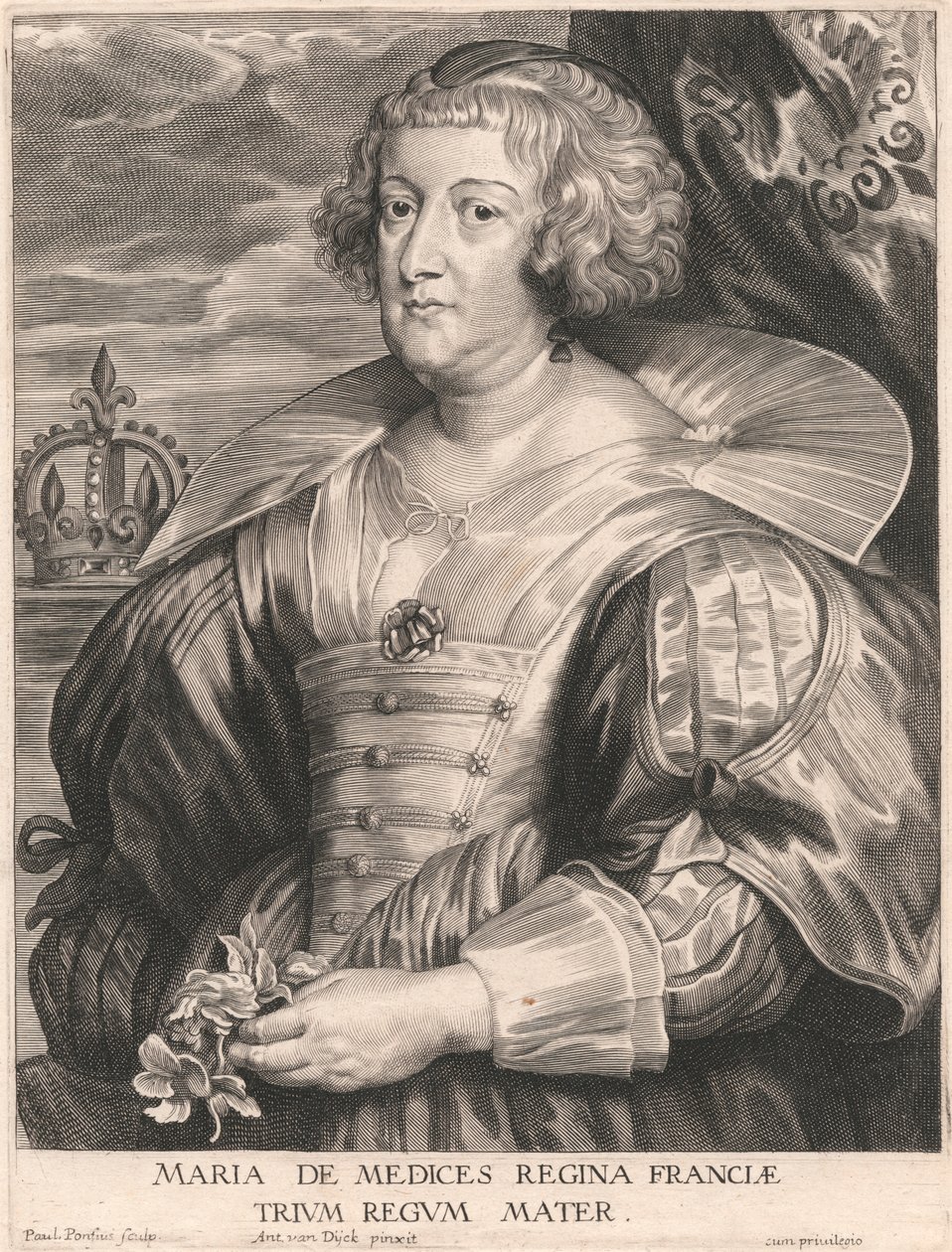 Maria de Medices Regina di Francia, Madre di tre re da Paulus Pontius