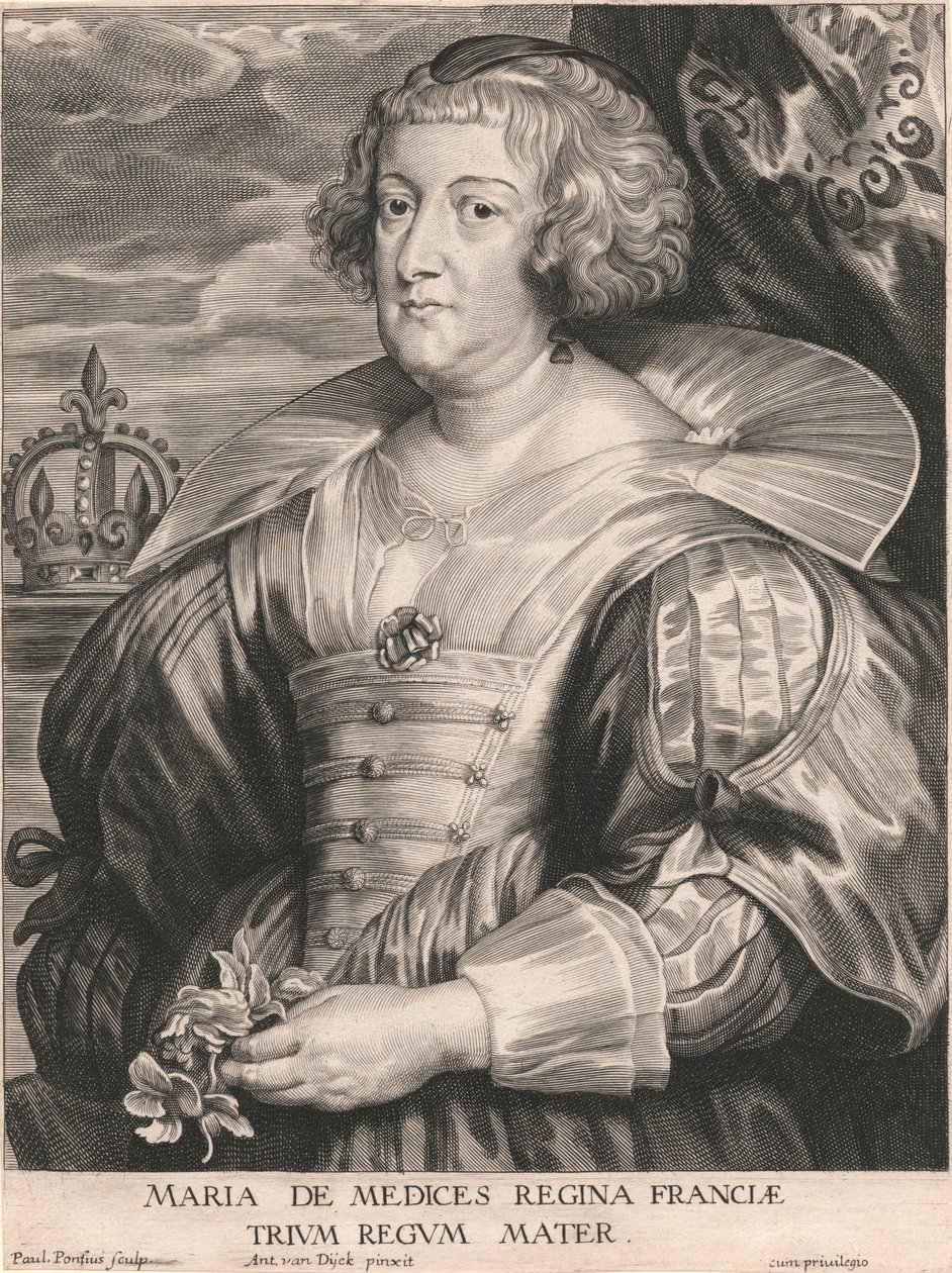 Maria de Medici Regina di Francia, madre di tre re da Paulus Pontius