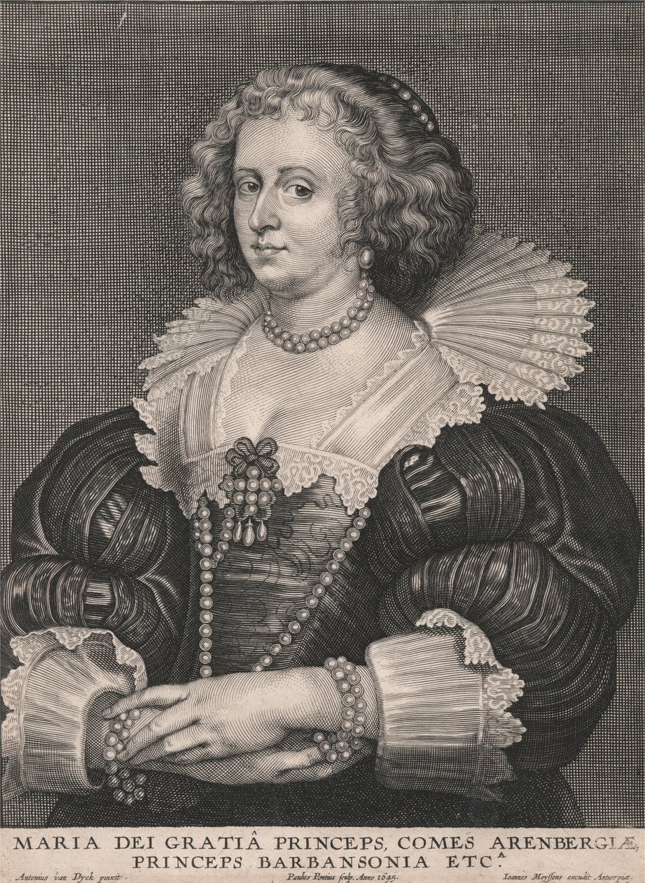 Maria dei Gratia Princeps, Comes Arenbergiæ, Princeps Barbansonia ecc. da Paulus Pontius