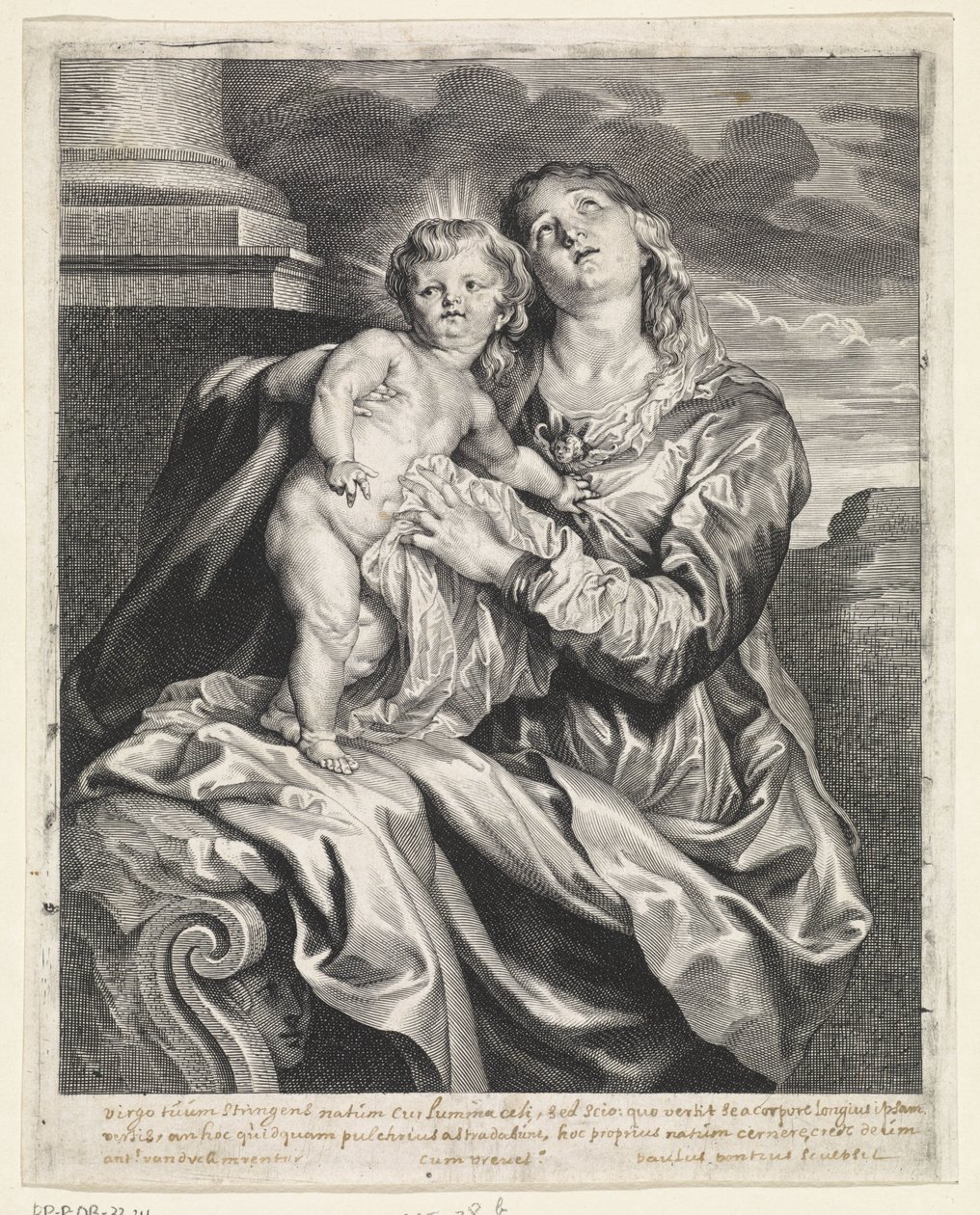Maria con il Bambino Gesù da Paulus Pontius