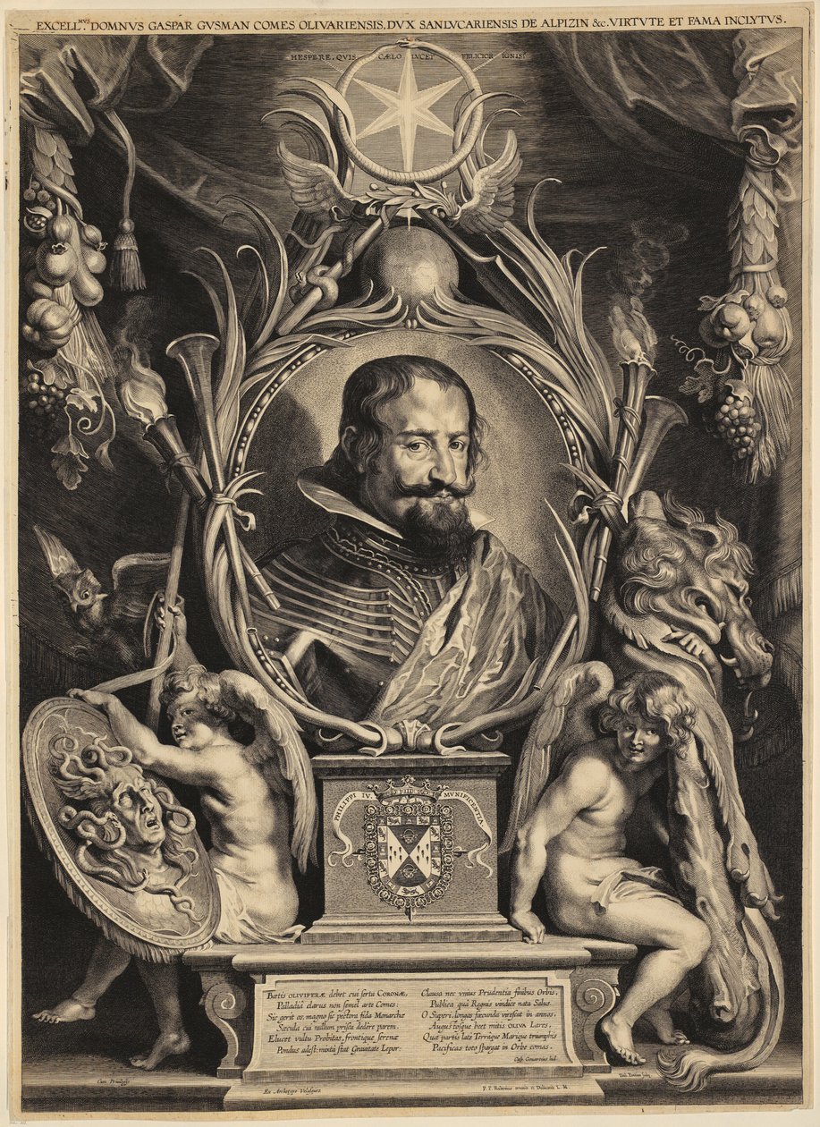 Ritratto di Gaspar de Guzmán, conte di Olivares da Paulus Pontius