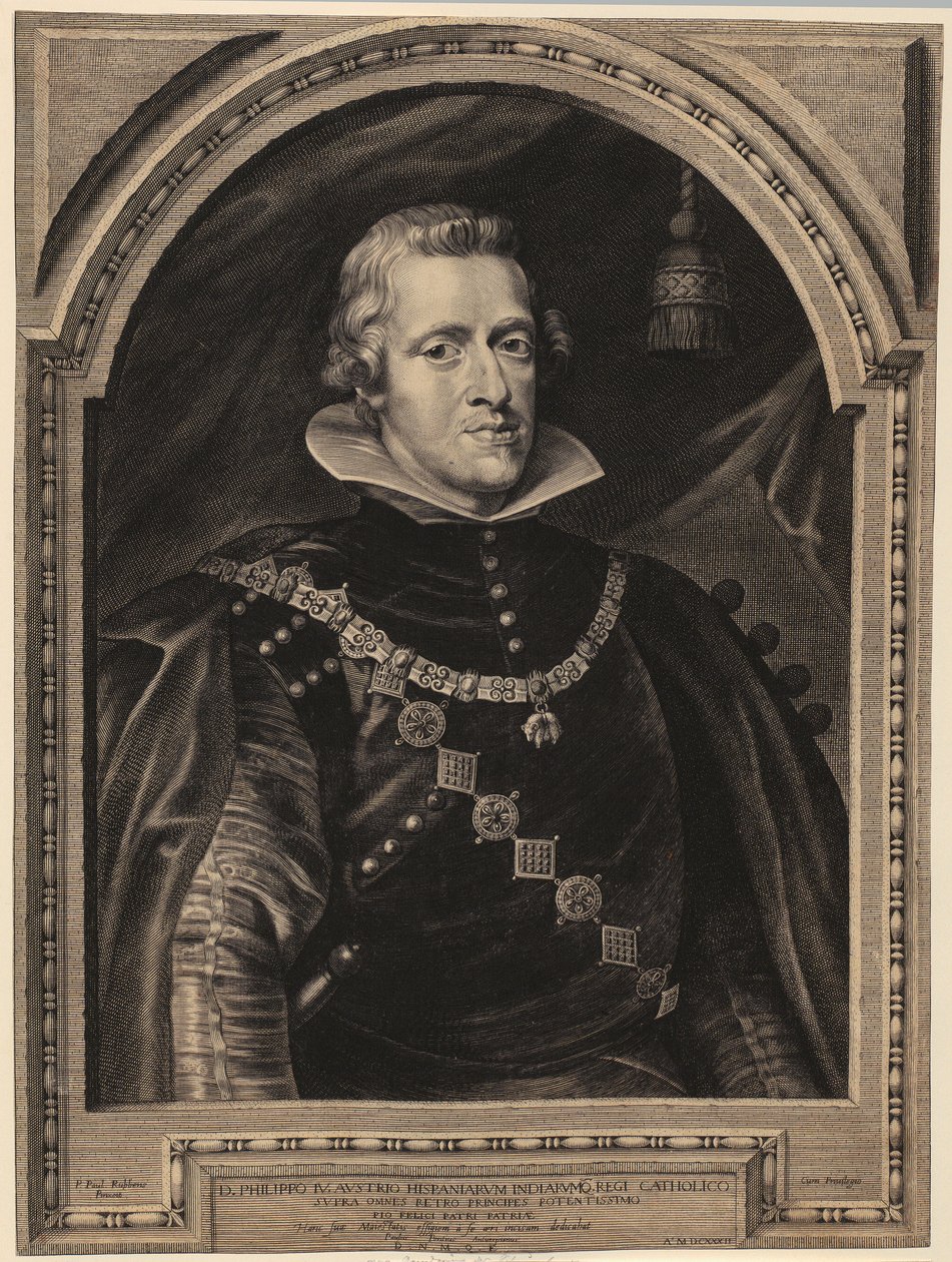 Ritratto di Filippo IV, re di Spagna da Paulus Pontius