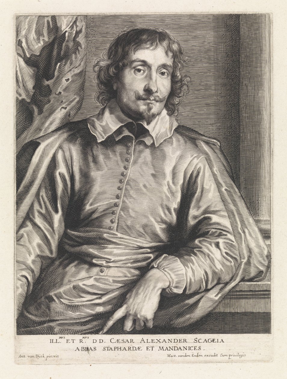 Portret van Cesare Alessandro Scaglia da Paulus Pontius