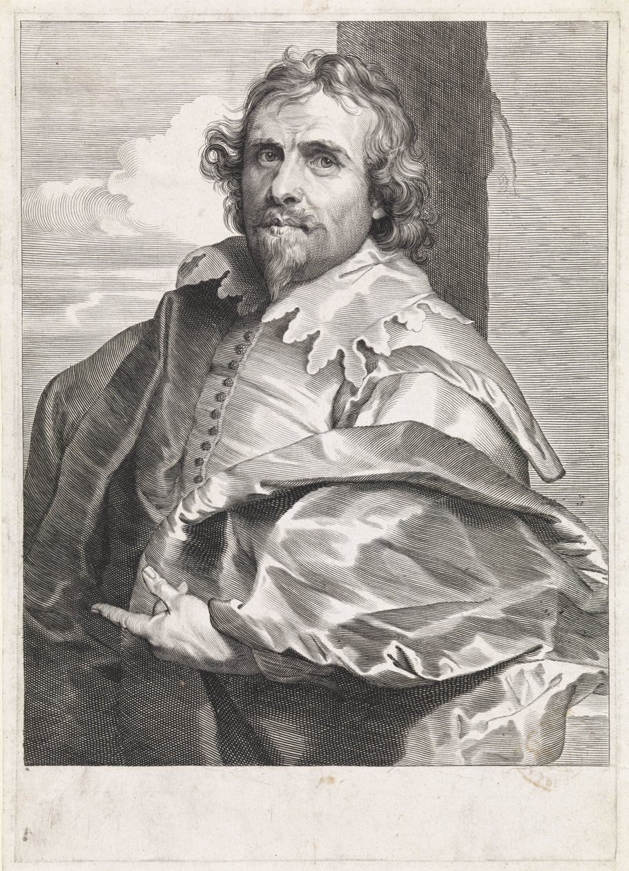 Ritratto del pittore Daniël Mijtens (I) da Paulus Pontius