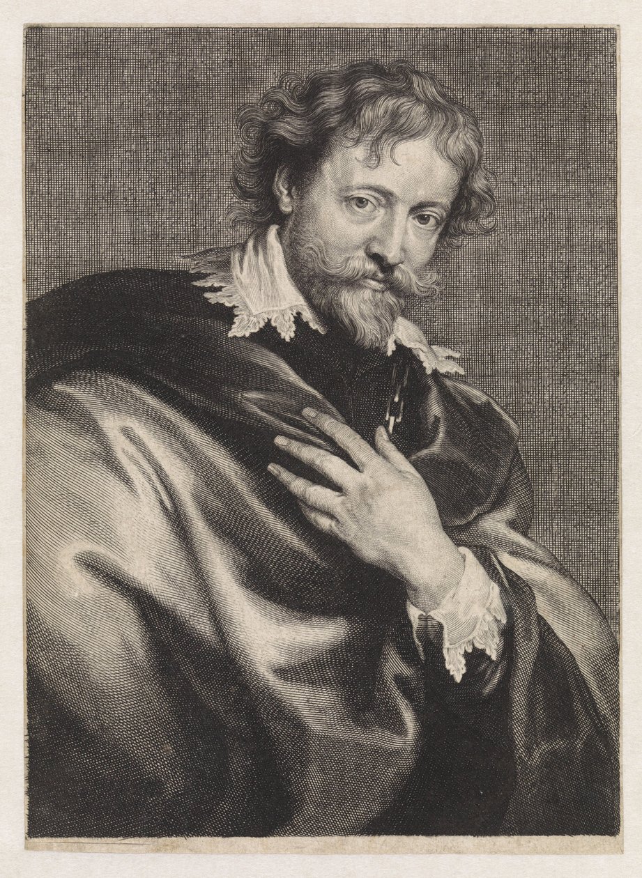 Ritratto del pittore Peter Paul Rubens da Paulus Pontius