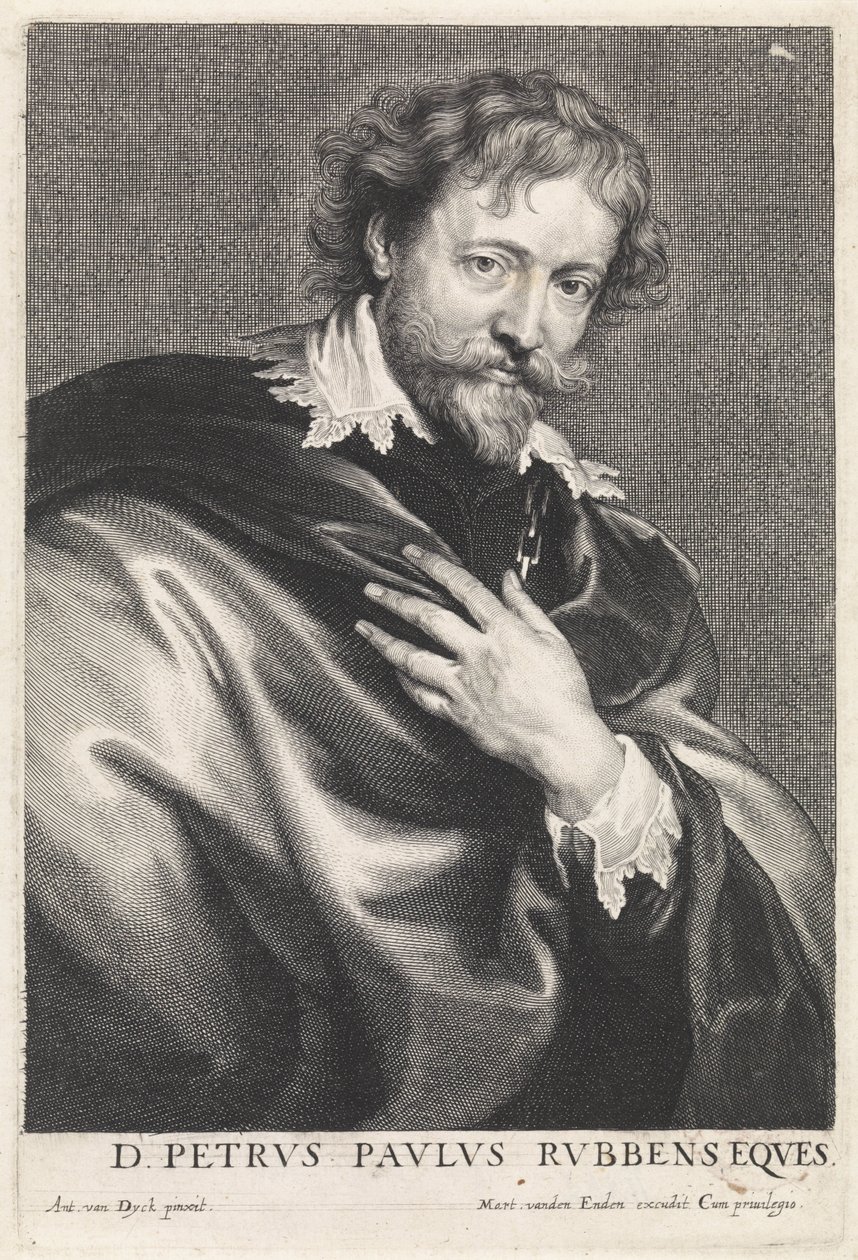 Ritratto del pittore Peter Paul Rubens da Paulus Pontius