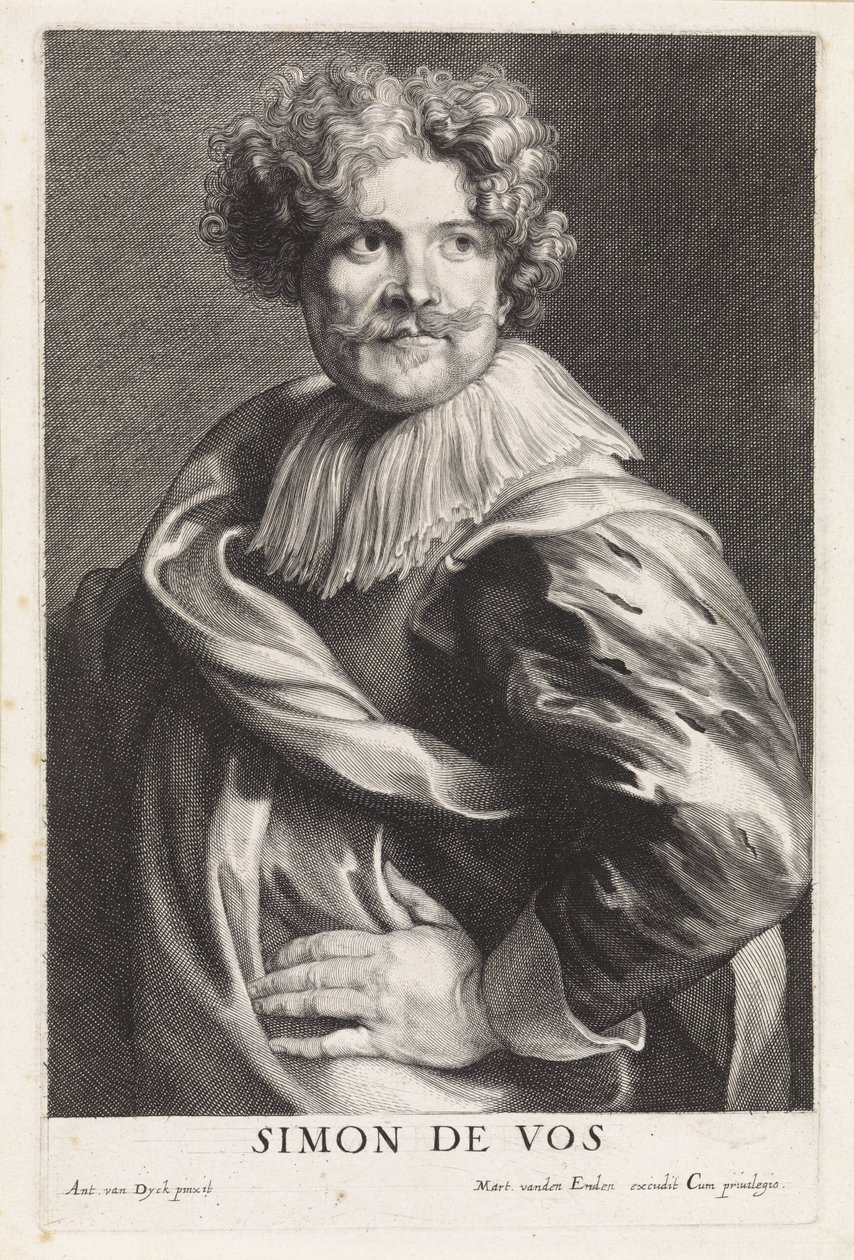 Ritratto del pittore Simon de Vos da Paulus Pontius