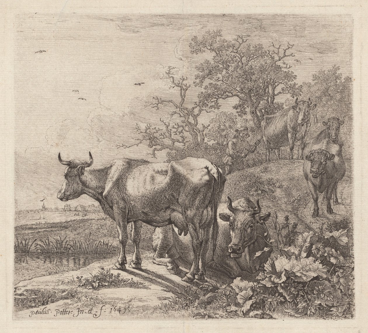 Il mandriano da Paulus Potter