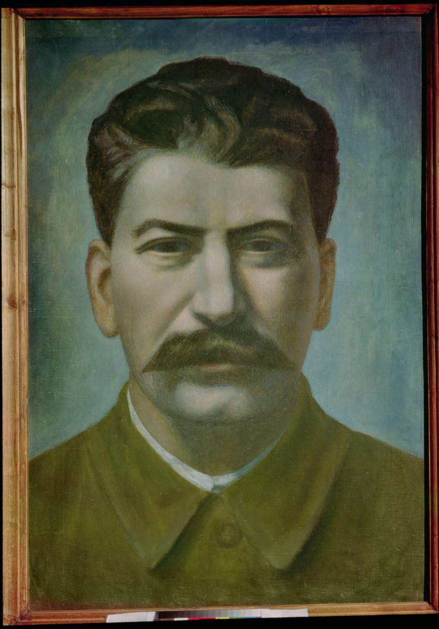 Ritratto di Joseph Stalin (Iosif Vissarionovich Dzhugashvili) 1936 da Pawel Nikolajewitsch Filonow