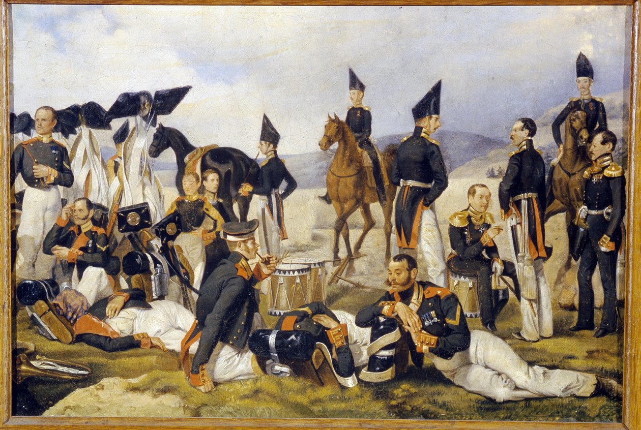 Riposo durante una campagna militare da Pavel Andreevich Fedotov