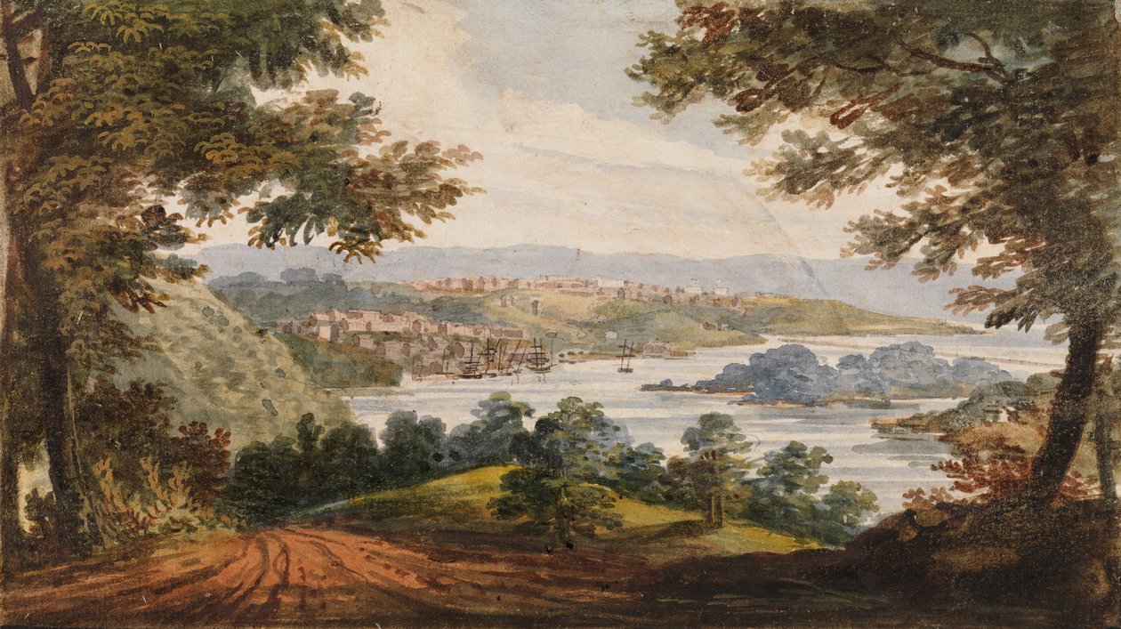 Washington e Georgetown dalla strada di Alexandria da Pavel Petrovic Svin