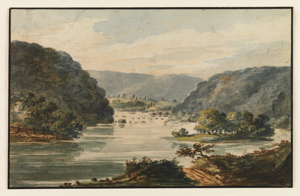 Una vista del Potomac a Harpers Ferry da Pavel Petrovich Svinin