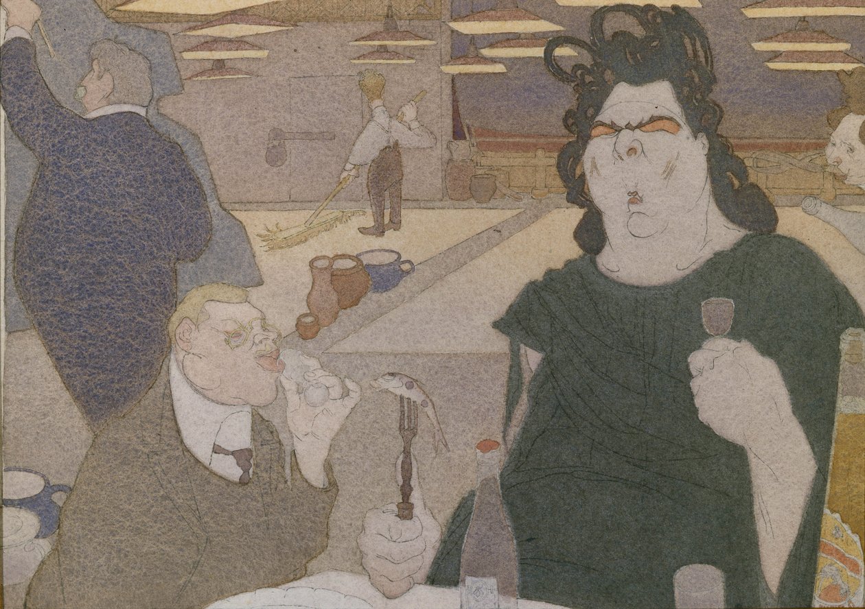 Caricatura di Fyodor Shalyapin da Pavel Yegorovich Shcherbov