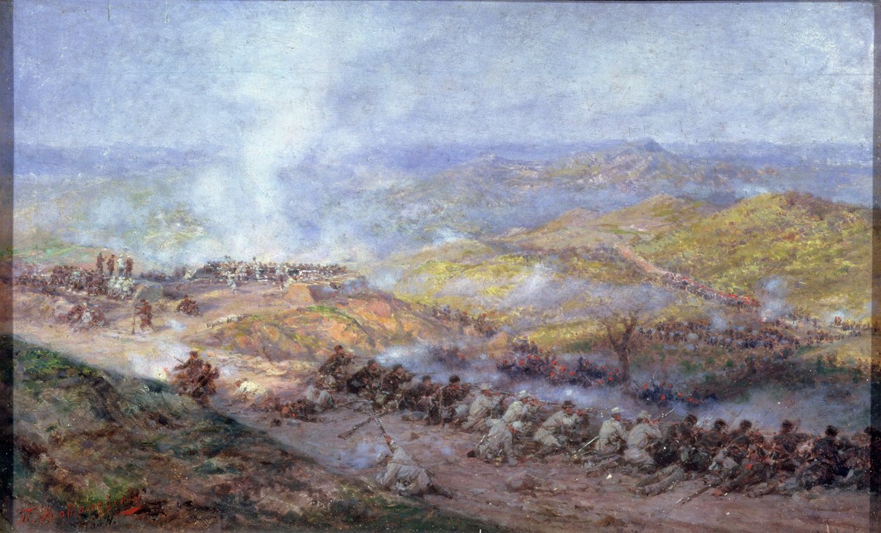 Una scena della guerra russo-turca del 1877-78, 1884 da Pawel Kowalewsky