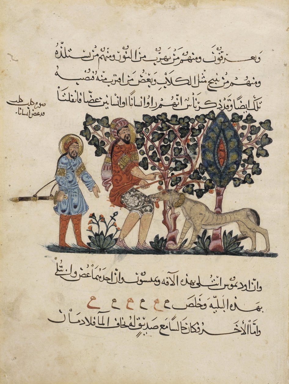 Foglio da una traduzione araba della Materia Medica di Dioscoride da Pedanius Dioscorides