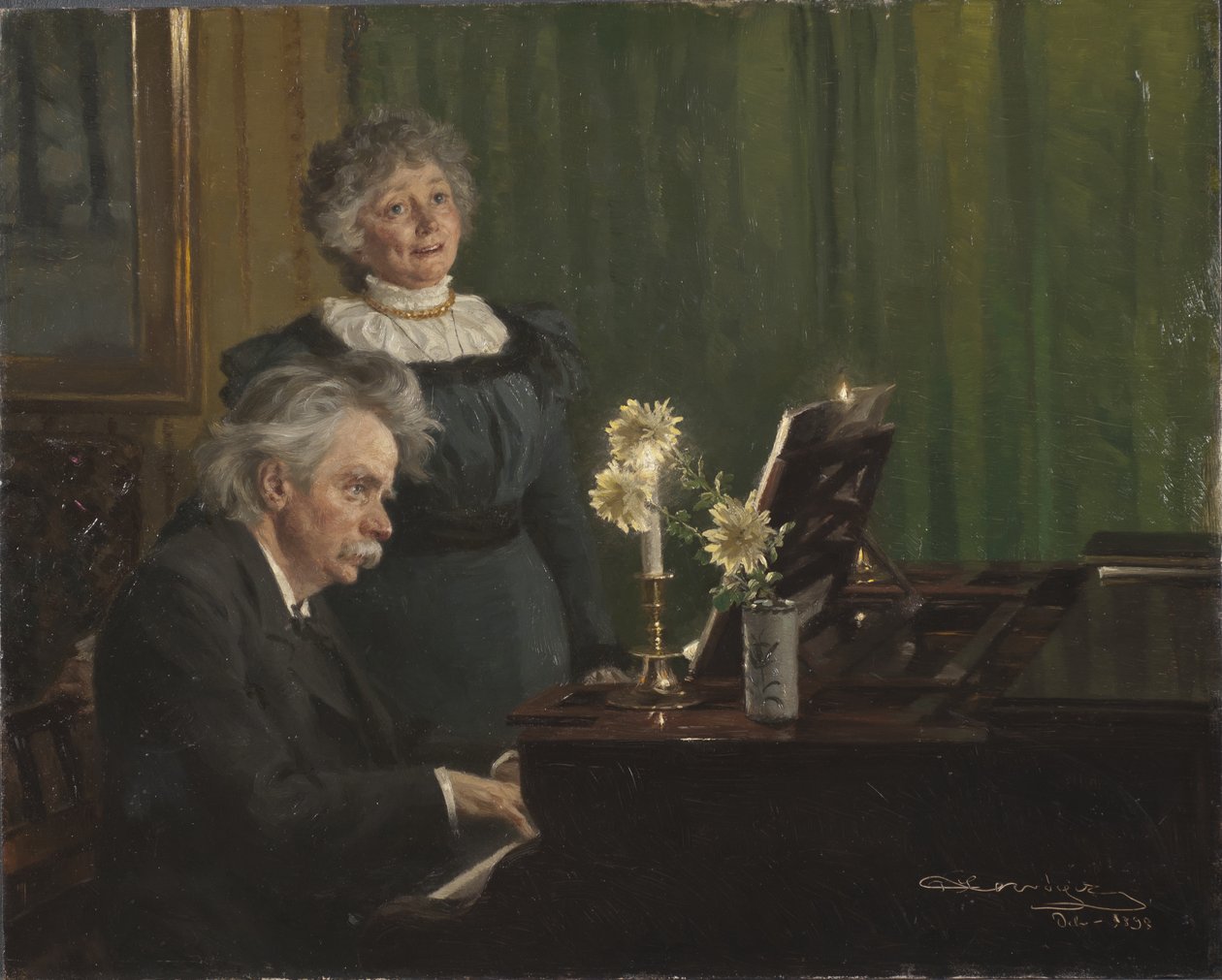 Edvard Grieg e Nina Grieg, 1898 da Peder Severin Krøyer