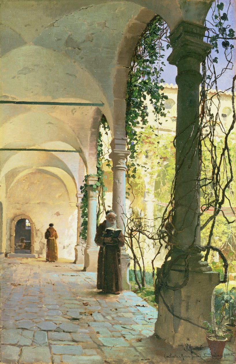 Nei Chiostri del Monastero di Santa Maria Gesù, a Taormina da Peder Monsted