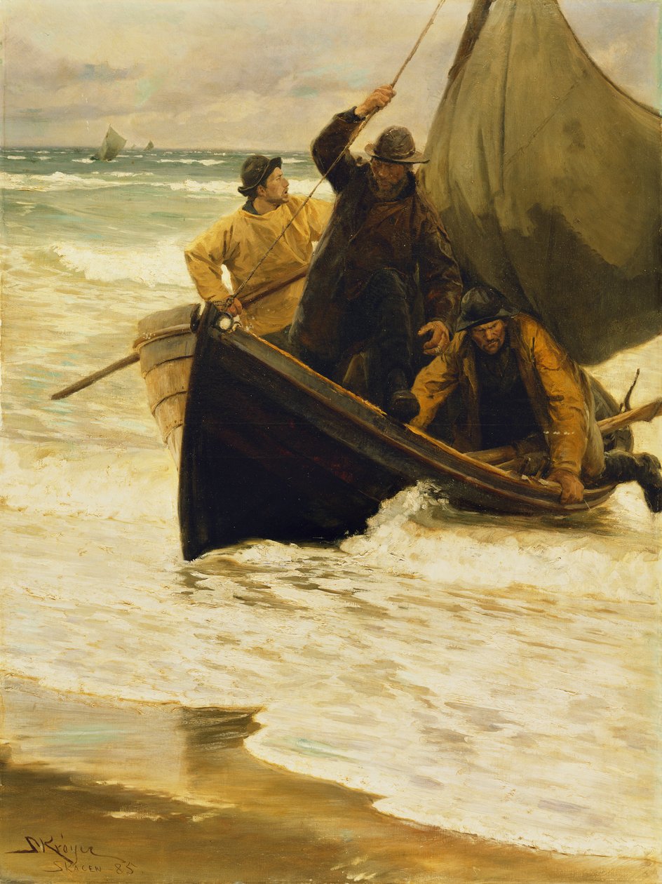 Pescatore che torna a casa, Skagen, 1885 da Peder Severin Krøyer