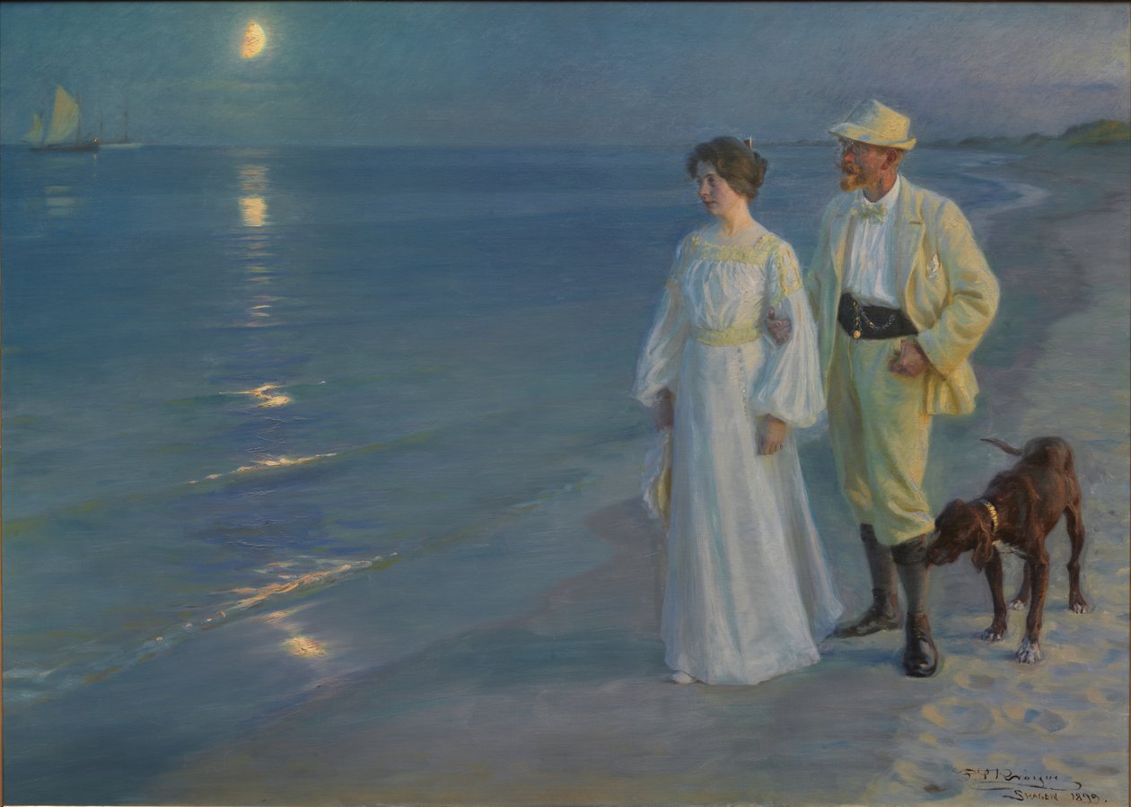 Danese: Sommeraften ved Skagens Strand Serata estiva sulla spiaggia di Skagen. L
