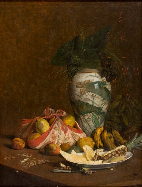 Natura morta con vaso e frutta da Pedro Alexandrino Borges