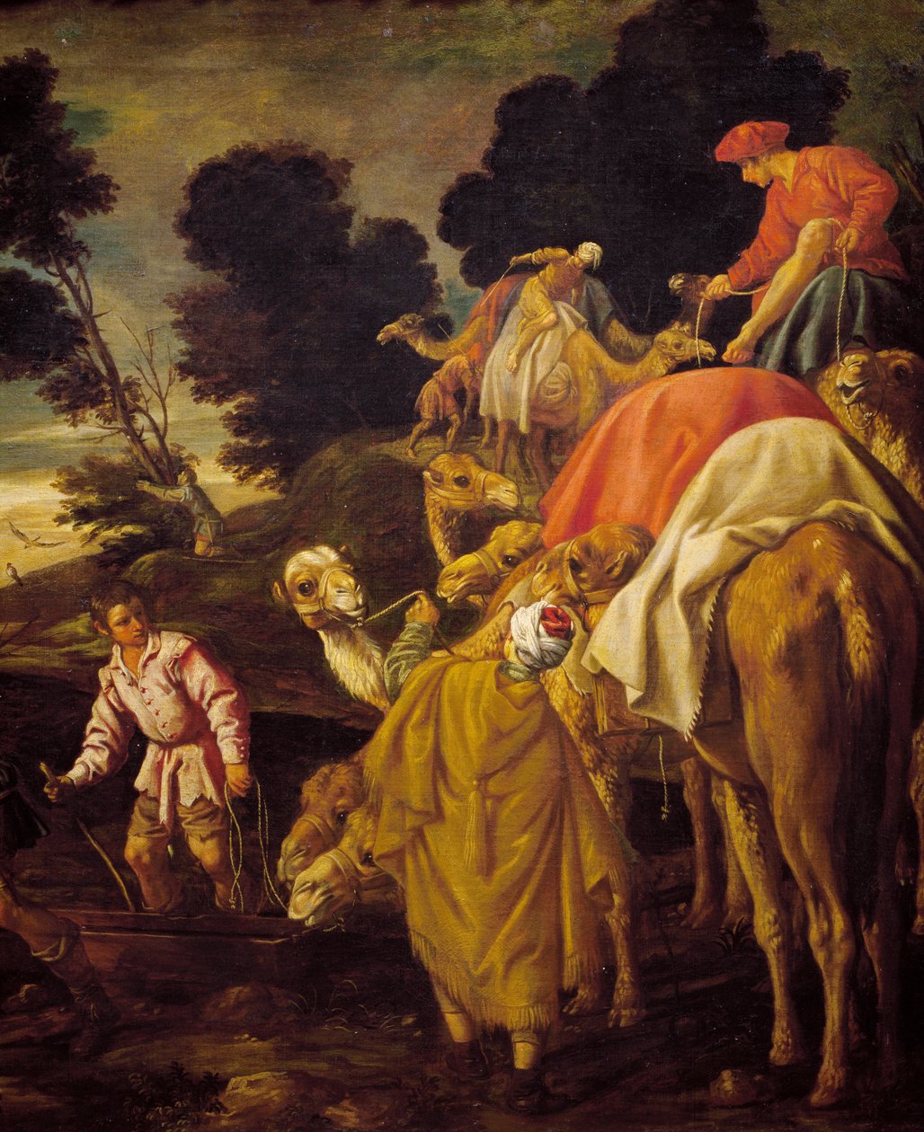 Carovana di cammelli (dettaglio) da Pedro Orrente
