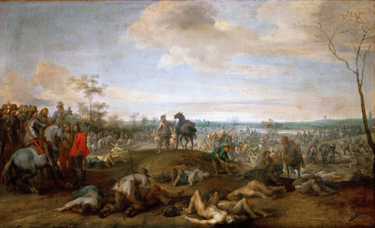 Scena di battaglia, guerra dei trent