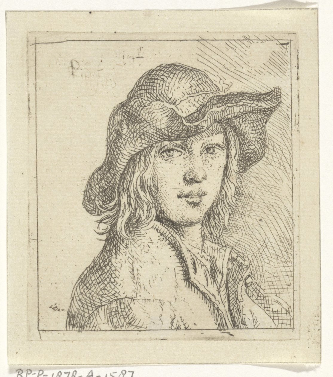 Busto di un giovane con cappello da Peeter Snijers