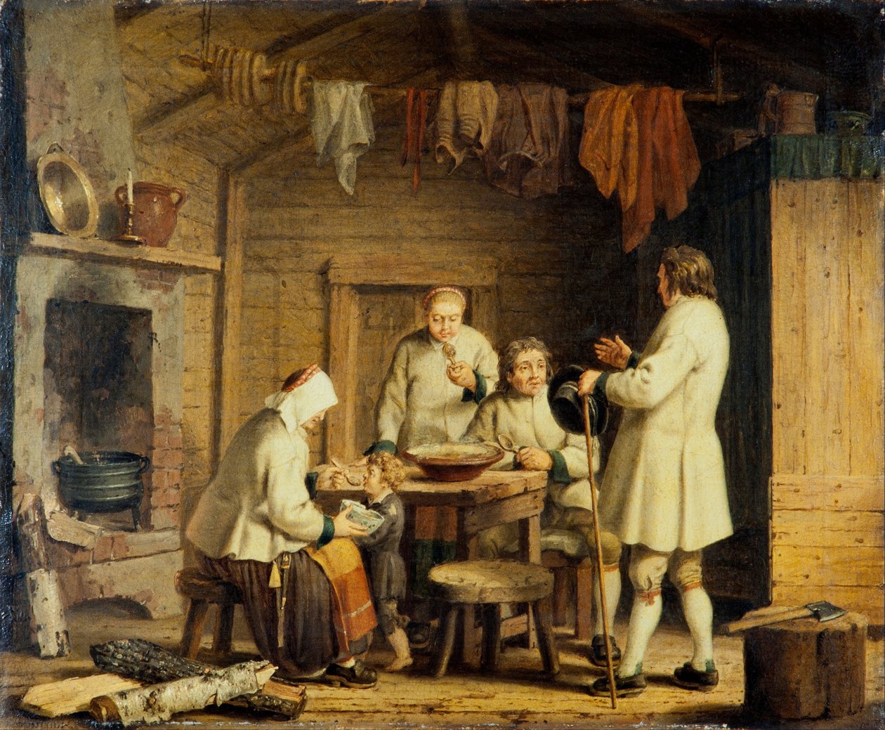 Gente di Mora in Dalecarlia, c.1800 da Pehr Hilleström
