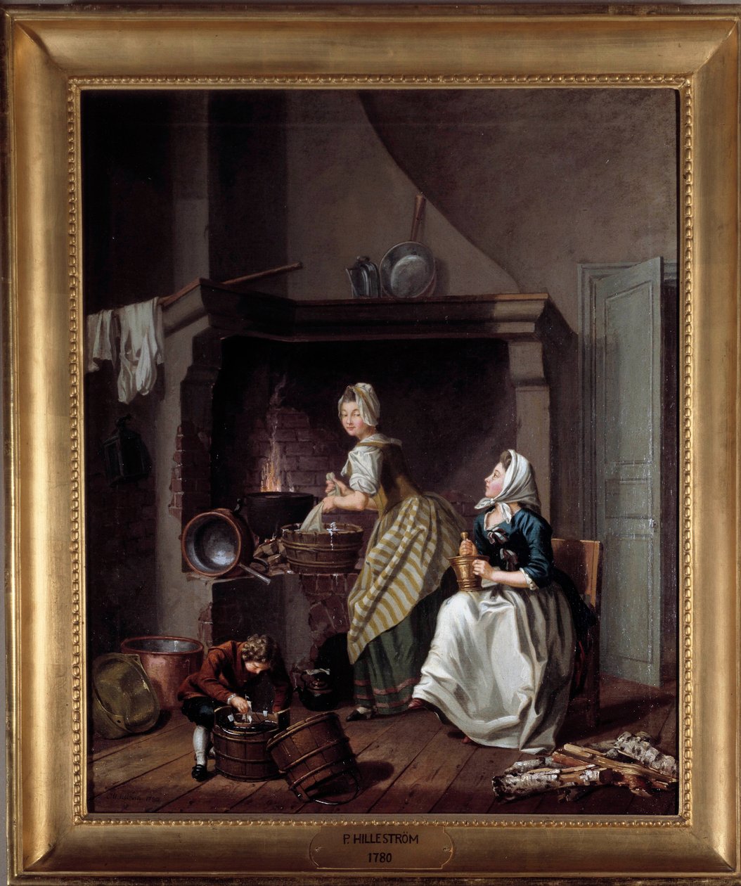 Donne in cucina da Pehr Hilleström