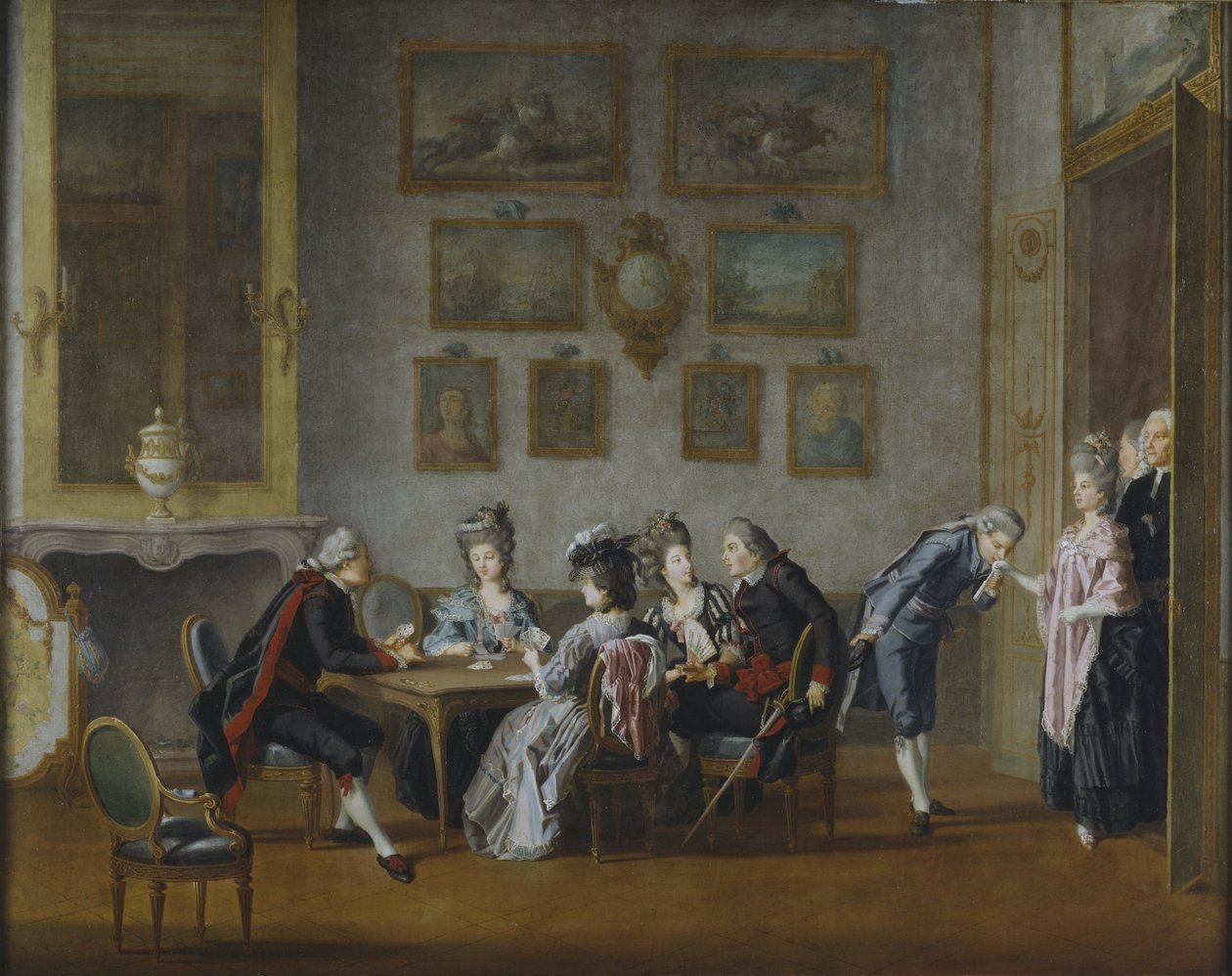 Partita a carte a casa di Elis Schroderheim da Pehr Hilleström