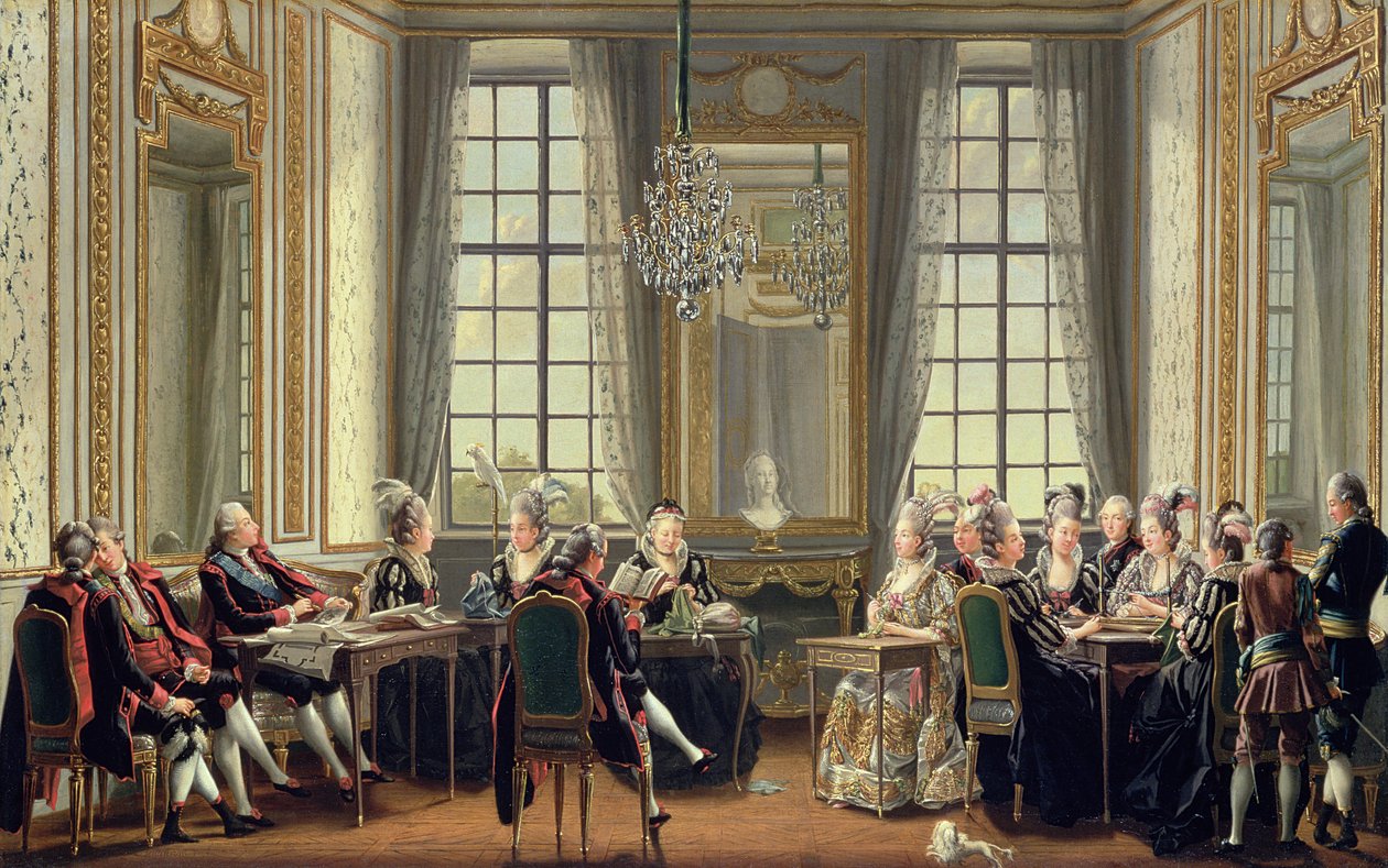 Conversazione al Palazzo di Drottningholm, 1779 da Pehr Hilleström