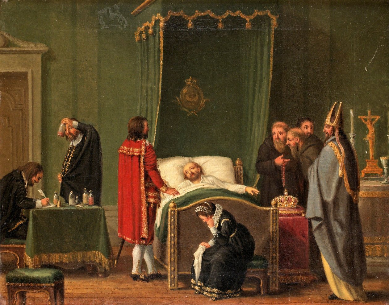 Sten Sture al capezzale di re Carlo VIII di Svezia da Pehr Hilleström