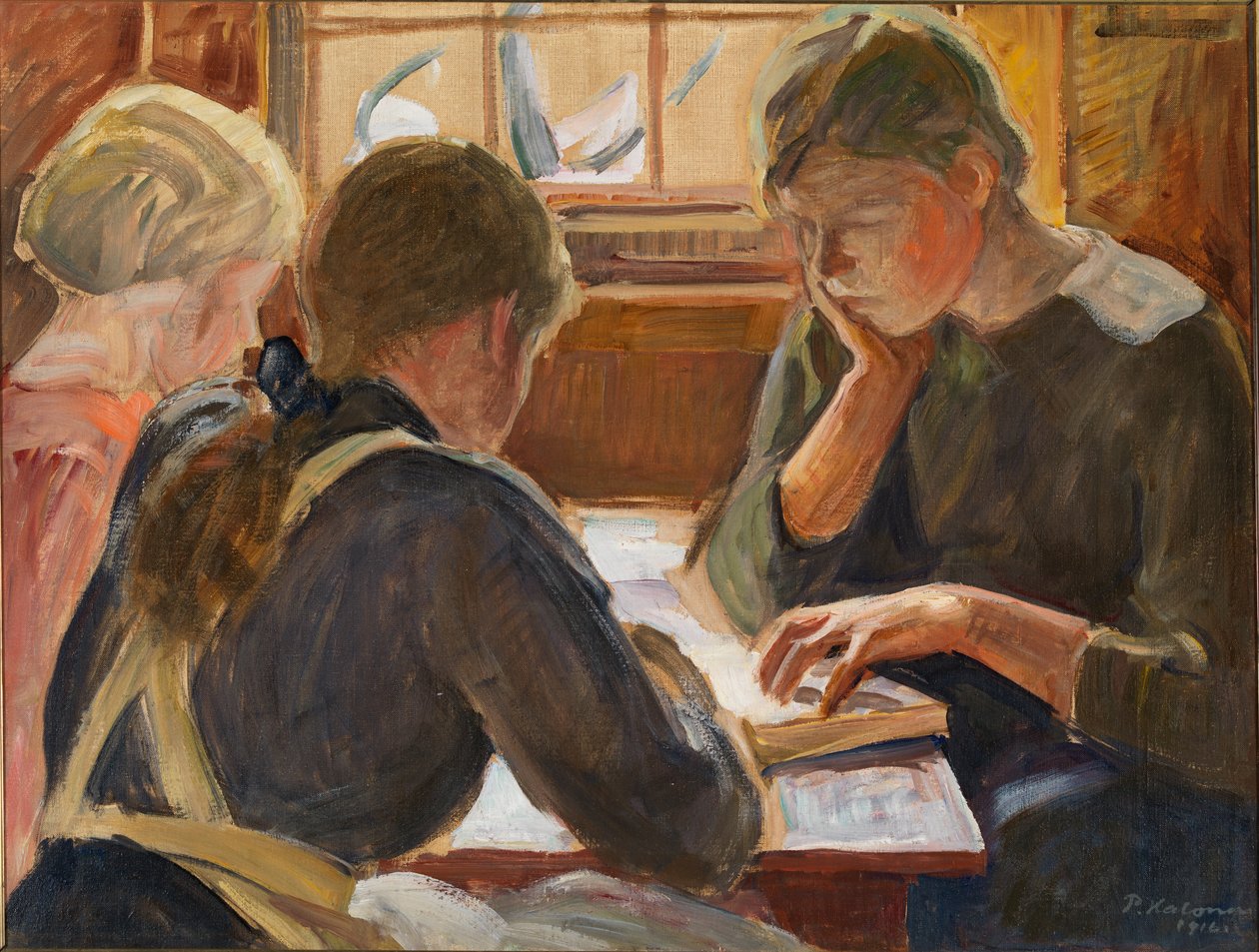 Bambini che leggono da Pekka Halonen
