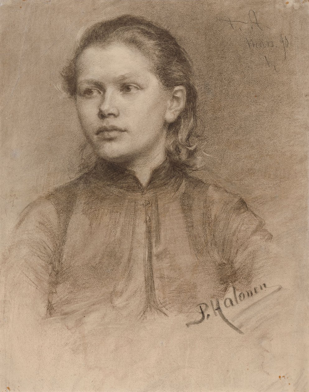 Ritratto di giovane donna da Pekka Halonen