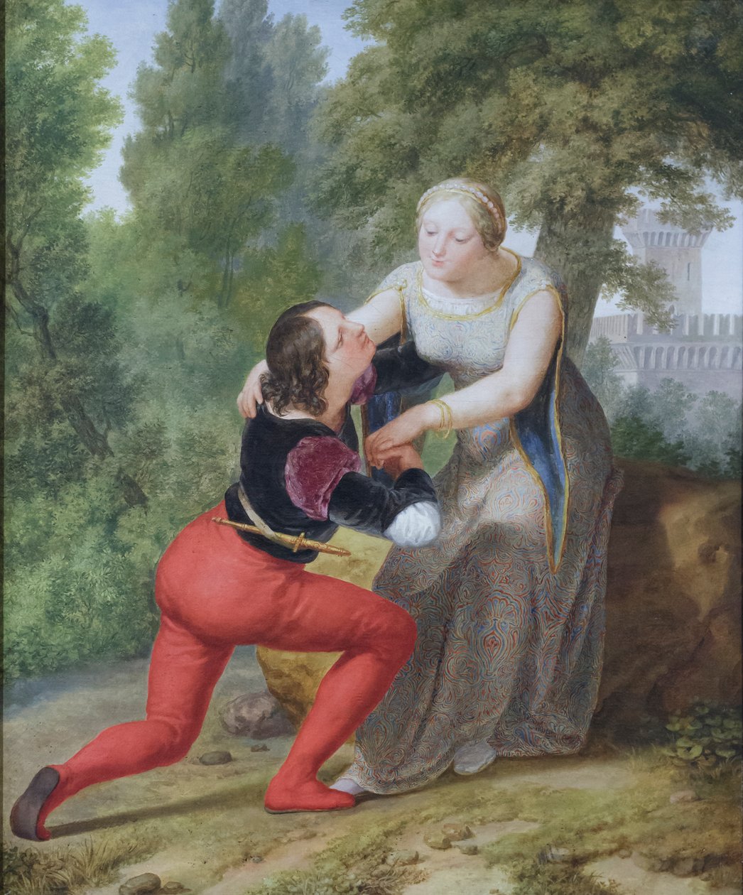 Orombello e Beatrice di Tenda nel castello di Binasco da Pelagio Palagi