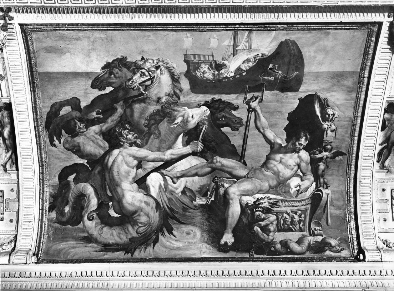 Nettuno e la nave di Ulisse, 1554 da Pellegrino Tibaldi
