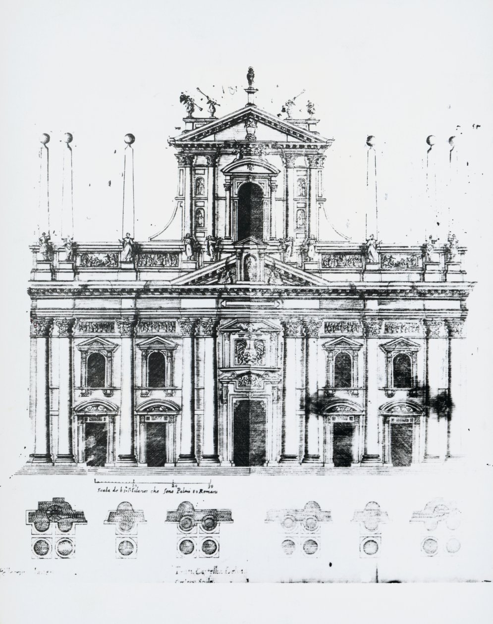 Progetto per la facciata del Duomo di Milano da Pellegrino Tibaldi