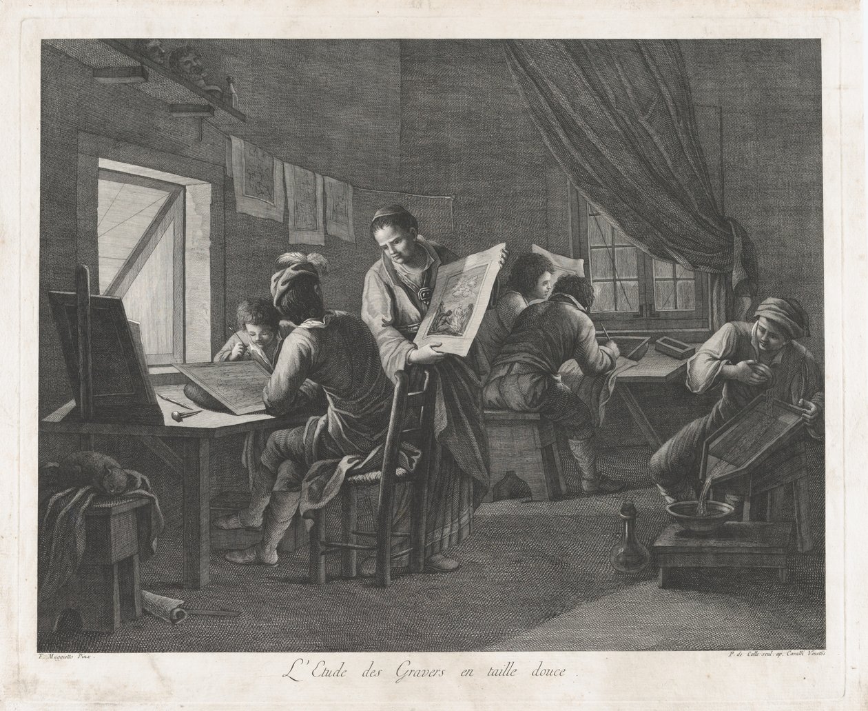 Il Laboratorio di Stampa, 1750-1800 da Pellegrino dal Colle