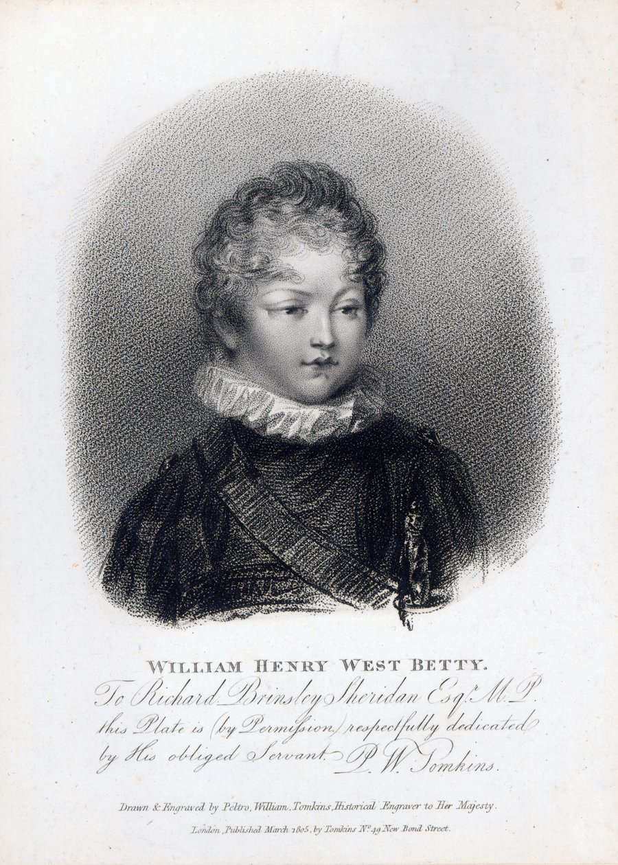 William Betty, 1805 da Peltro William Tomkins