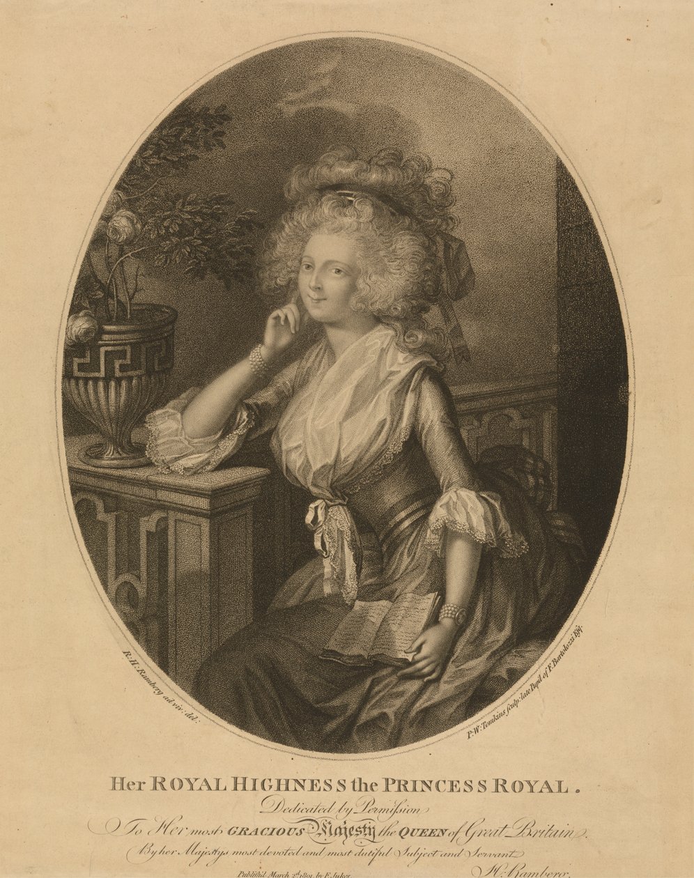 Sua Altezza Reale la Principessa Reale da Peltro W. Tomkins