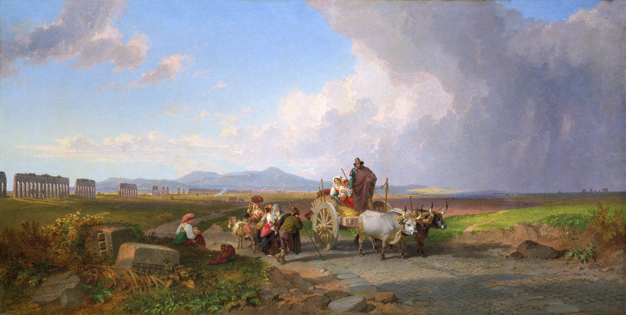 Scena nella campagna romana da Penry Williams