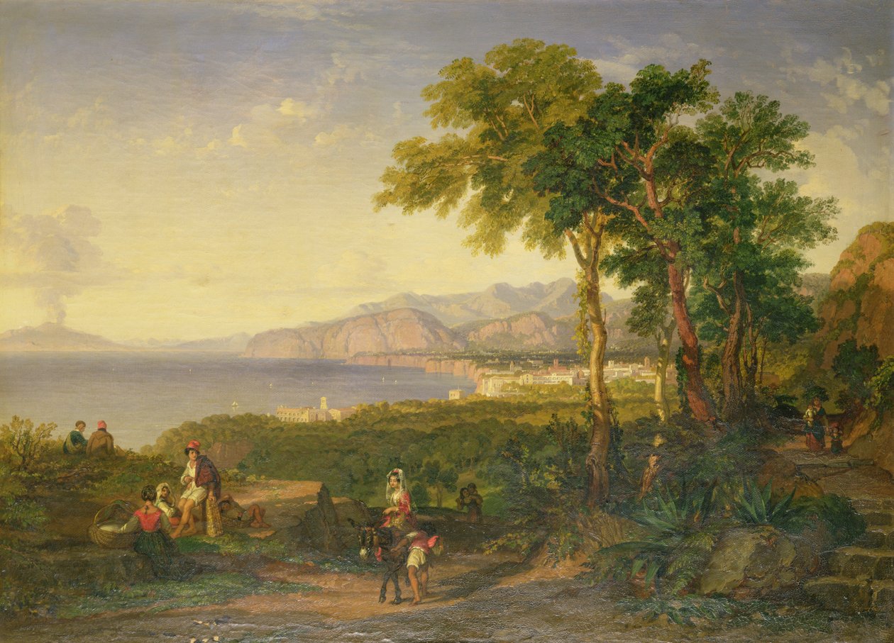 La baia di Salerno, c.1820-30 da Penry Williams