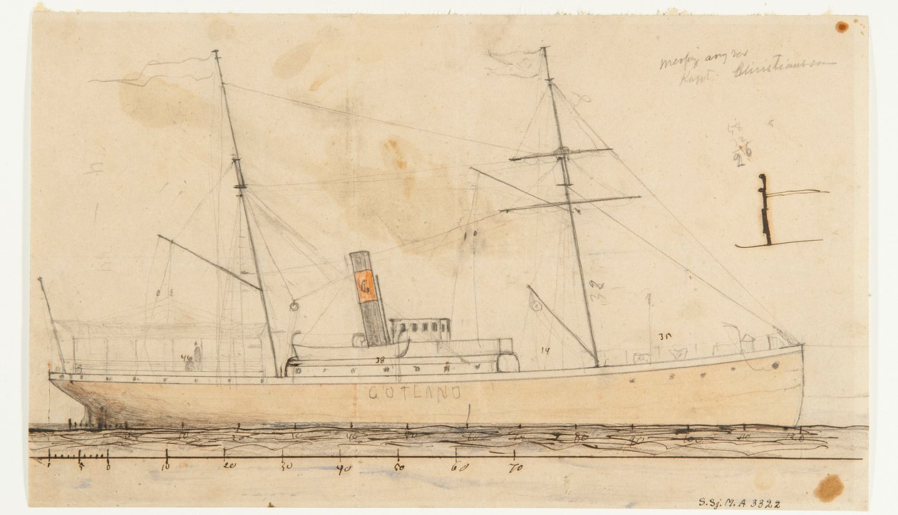Angfartyget GOTLAND da Per Wilhelm Cedergren