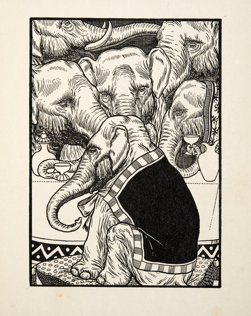 Una commedia di quadrupedi, da A Hundred Anecdotes of Animals, pub. 1924 da Percy J. Billingshurst