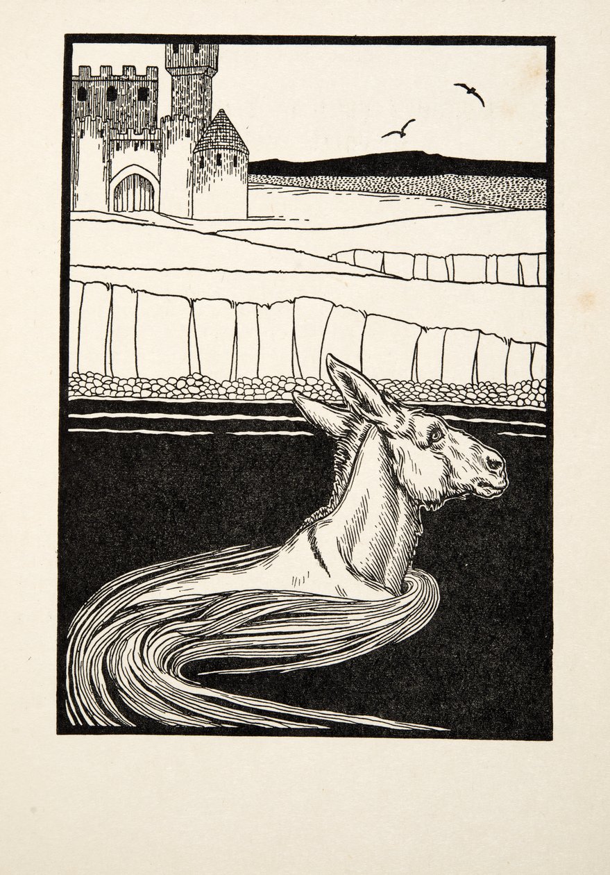 Un asino abbandonato, da Cento aneddoti di animali, pub. 1924 da Percy J. Billingshurst